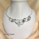 collier fantaisie aluminium perle papillon
